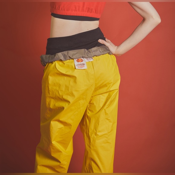 Columbia Pants & Jumpsuits 9s Yellow Columbia Pvc Rain Pants Poshmark